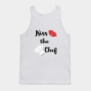 Kiss the Chef (White Background) Tank Top